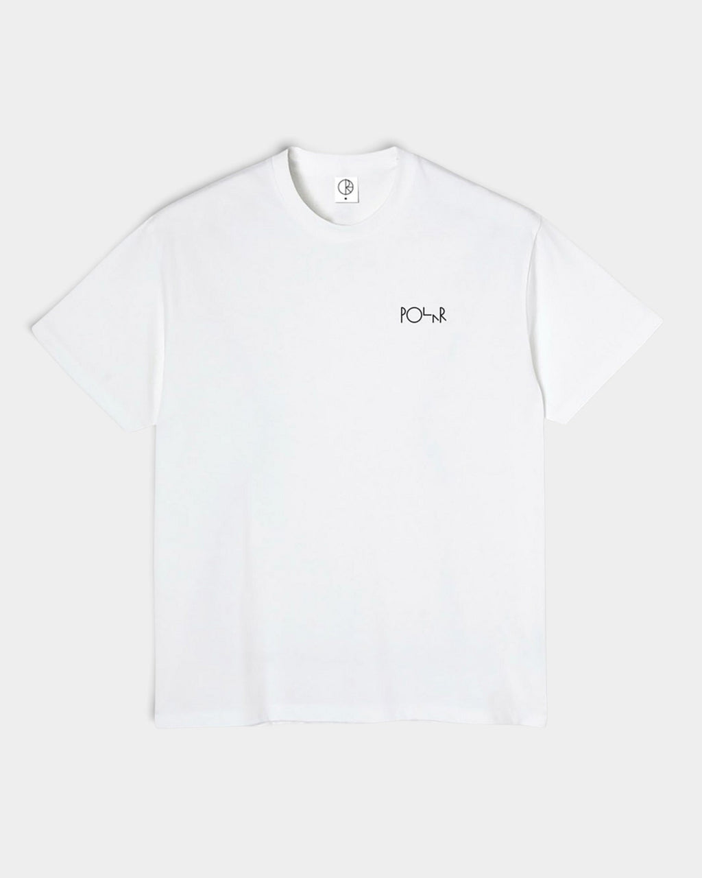 Lockwood Avenue white Polar Fill Logo Klez t-shirt with small chest graphic, made from heavy 100% cotton jersey.