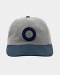 Lockwood Avenue Pop Trading Company two-tone gray and navy six-panel cap with a felt O logo applique on the front.