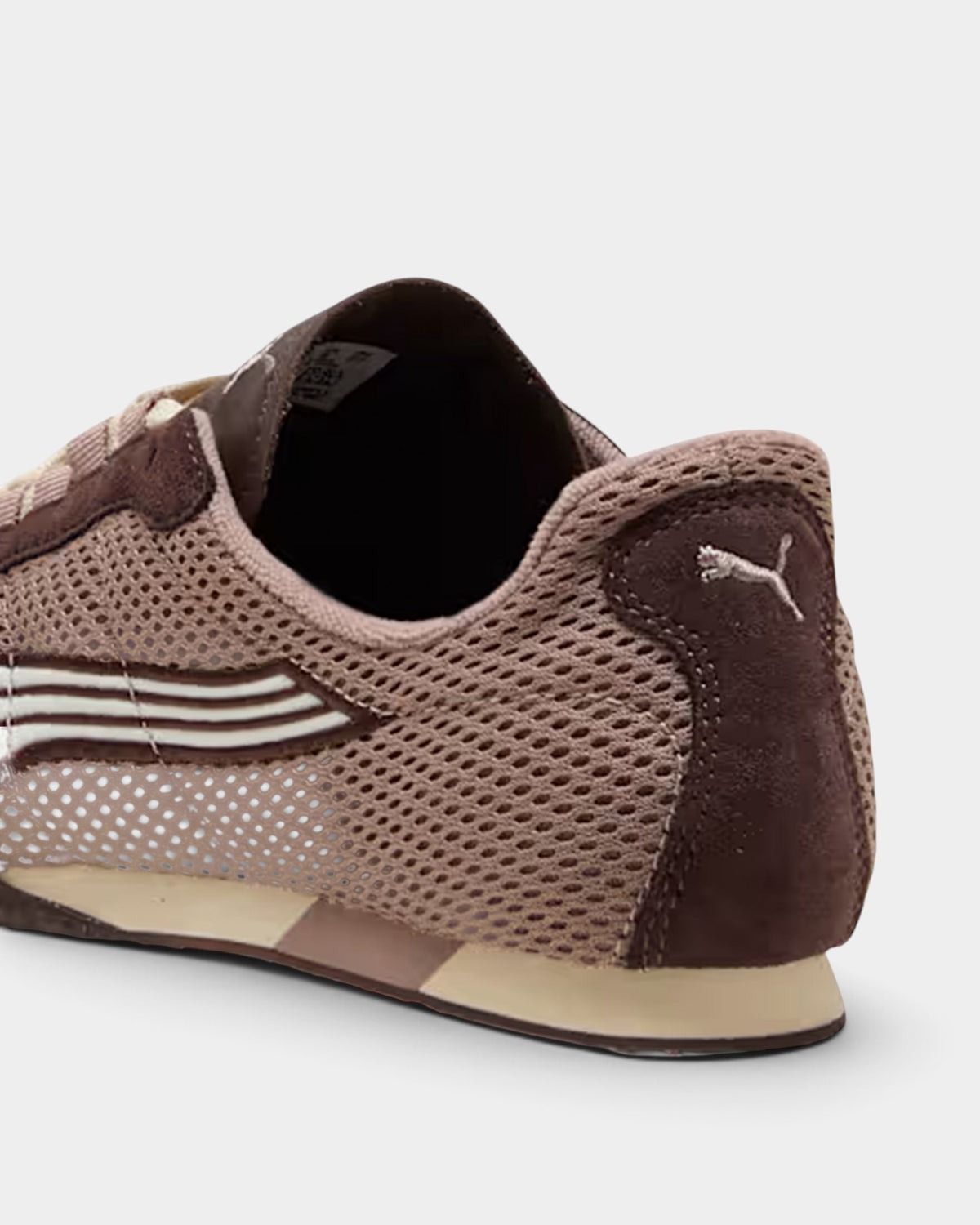 Lockwood Avenue Puma H-Street OG sneakers in sandstone and chocolate brown mesh with a low-profile runner design.