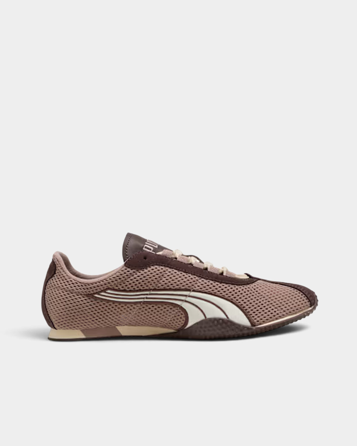 Lockwood Avenue Puma H-Street OG sneakers in sandstone and chocolate brown mesh with a low-profile runner design.