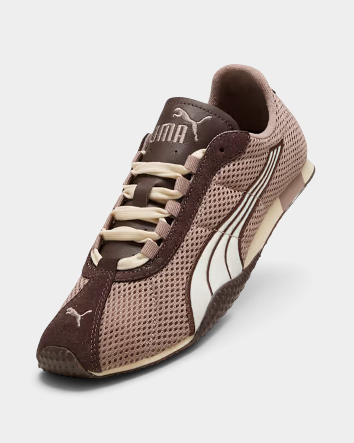 Lockwood Avenue Puma H-Street OG sneakers in sandstone and chocolate brown mesh with a low-profile runner design.