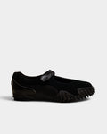 Lockwood Avenue Puma Mostro Fey PRM black Mary Jane shoe with suede, mesh, and signature spiked rubber outsole.