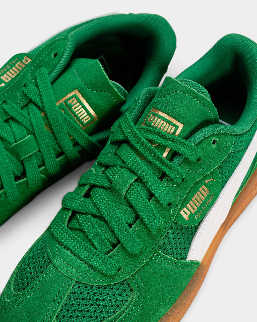 Lockwood Avenue Puma Palermo LaModa Vintage sneakers in archive green with suede overlays and gum sole