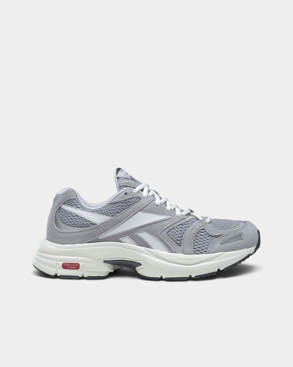 Lockwood Avenue Reebok Premier Road Plus VI running shoes in gray mesh and leather-look with DMX foam midsole