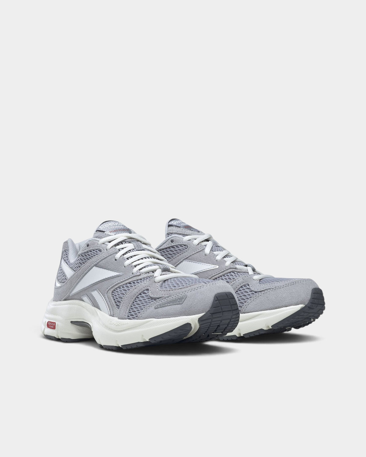 Lockwood Avenue Reebok Premier Road Plus VI sneakers in gray mesh and leather-look overlays with DMX foam midsole