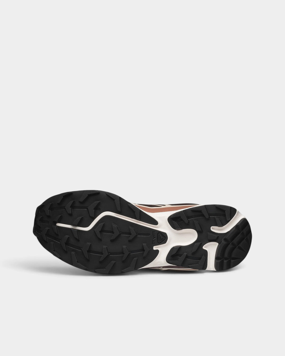 Lockwood Avenue Salomon XT-6 trail running shoe showing the black Mud Contagrip outsole with deep, sharp lugs