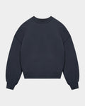 Lockwood Avenue Seventh V2 charcoal grey heavy cotton-blend crewneck sweatshirt with a rounded, boxy silhouette.