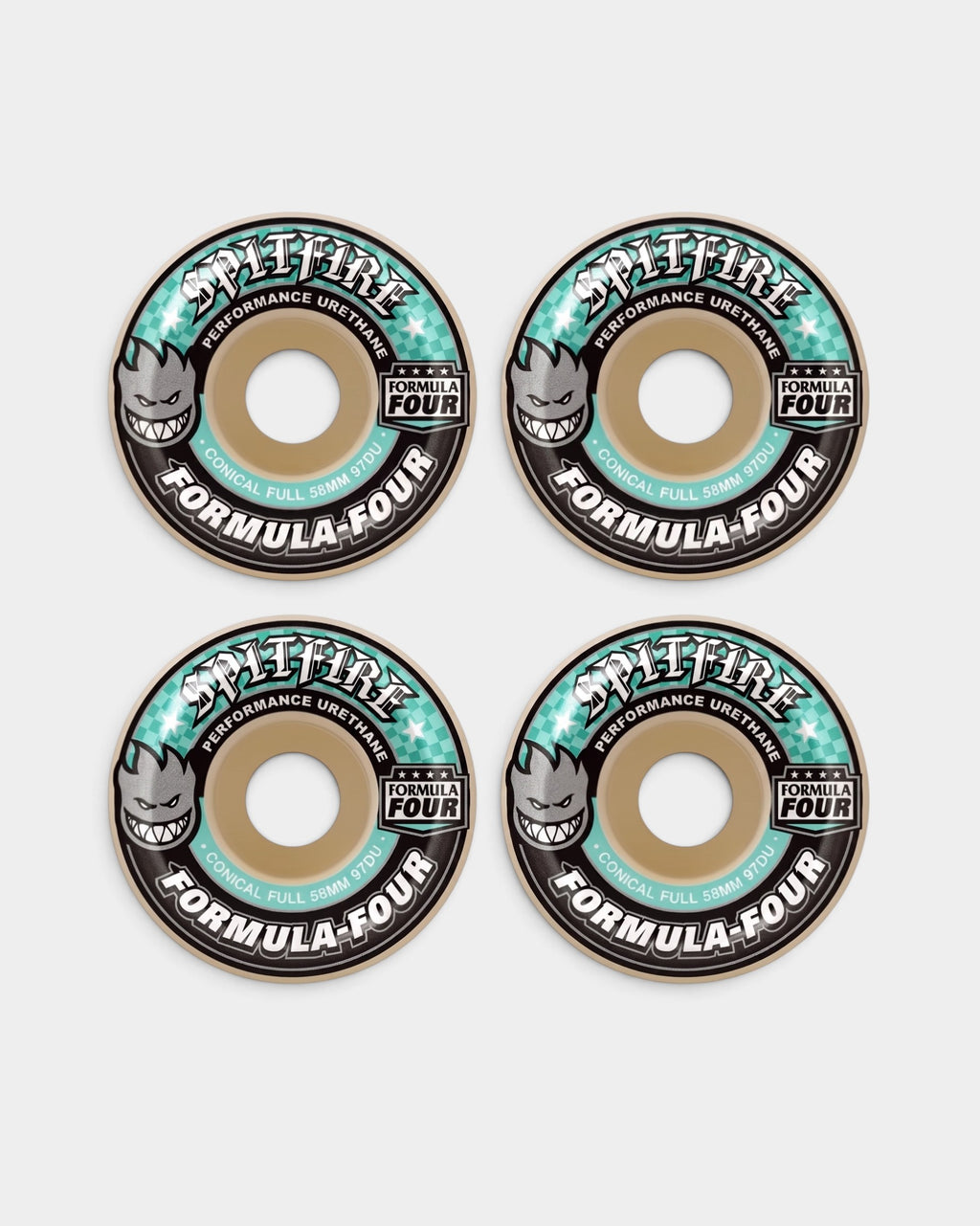 Lockwood Avenue Spitfire Formula Four 58mm 97A conical full skateboard wheels with signature graphic
