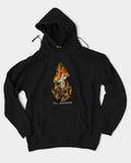 Lockwood Avenue Toy Machine black heavyweight pullover hoodie featuring Ed Templeton's Charred Cross chest graphic.