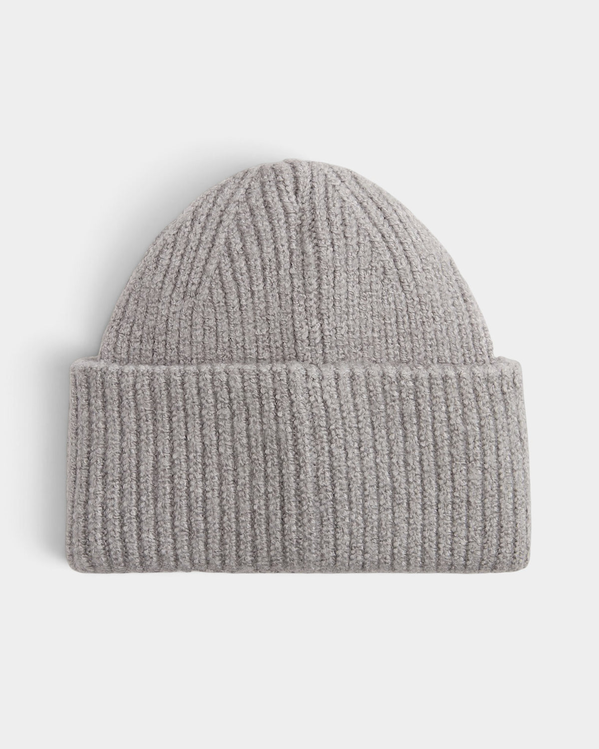 Lockwood Avenue Vans Densmore heather gray chunky knit beanie with a wide fold-over cuff and subtle logo detail.