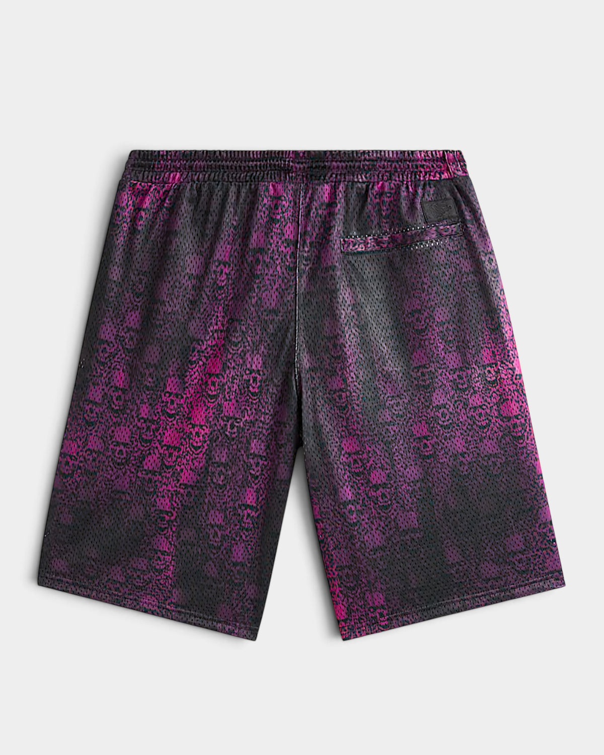 Lockwood Avenue Vans mesh shorts in black and purple with an all-over wreckpack graphic print and drawstring waist.