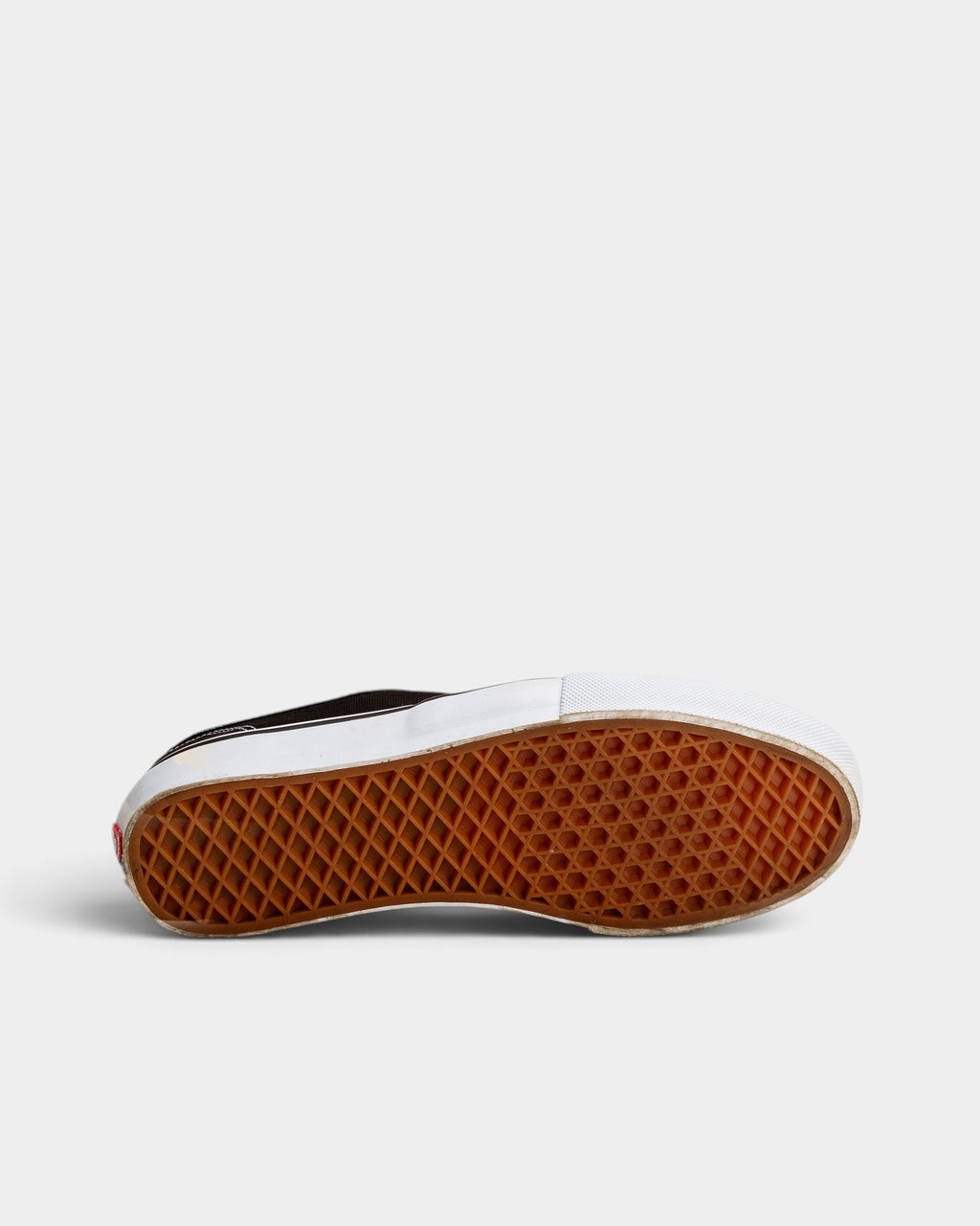 Lockwood Avenue Vans Skate Authentic shoes showing the gum rubber waffle outsole and white foxing tape