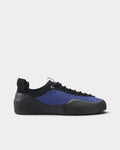 Lockwood Avenue Village PM 1PM skate shoes in blue suede and black leather with a unique rubber wrapped sole.