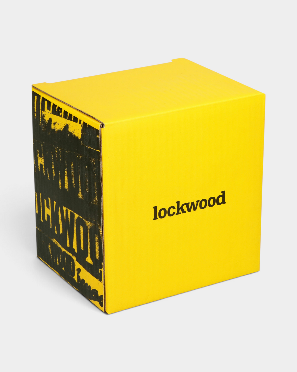 Lockwood Avenue yellow branded gift box for the Sunny Antwerp stacking coffee mug