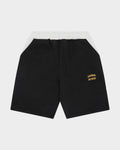 Lockwood Football Sweat Shorts - Black/Grey Melange