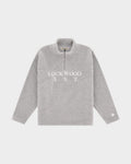 Lockwood Initials Heavyweight Fleece Half Zip - Grey Melange