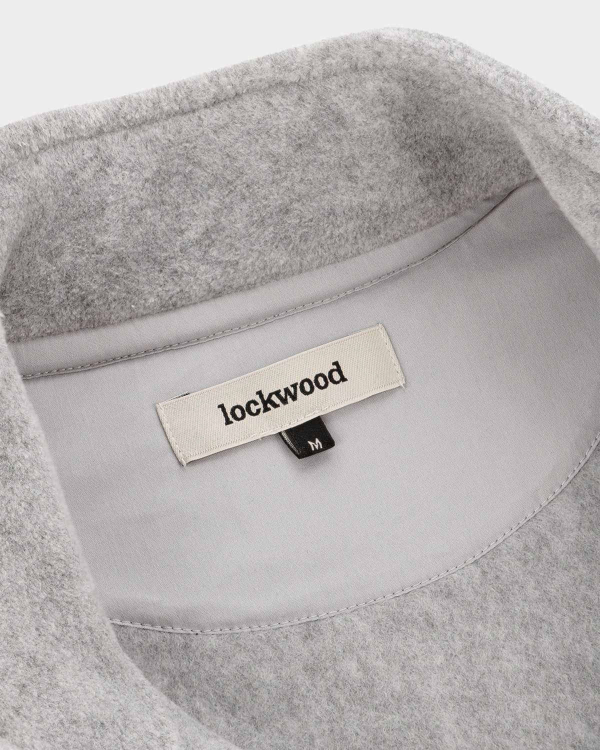 Lockwood Initials Heavyweight Fleece Half Zip - Grey Melange