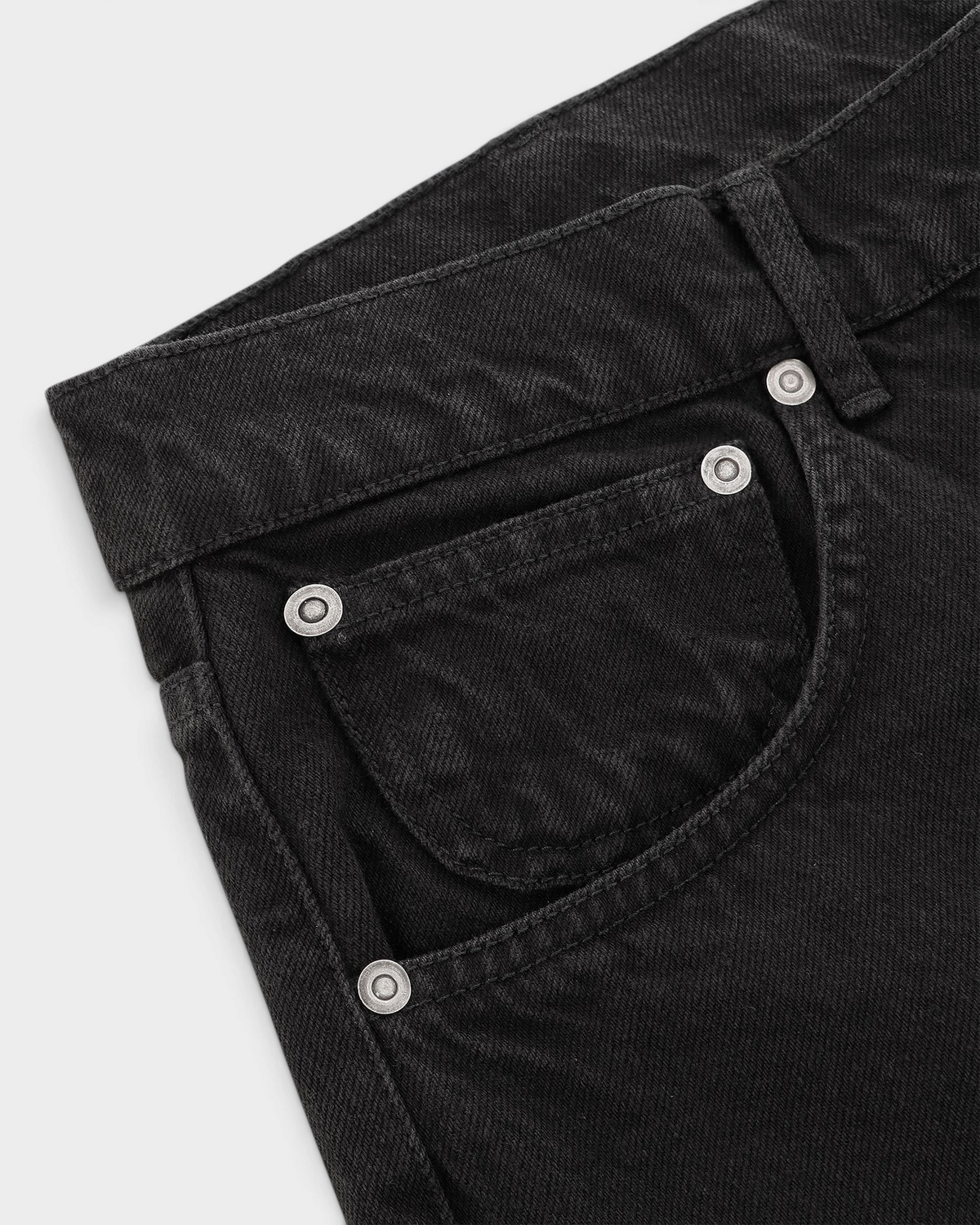 Lockwood Straight Baggy Jeans - Overdye Black