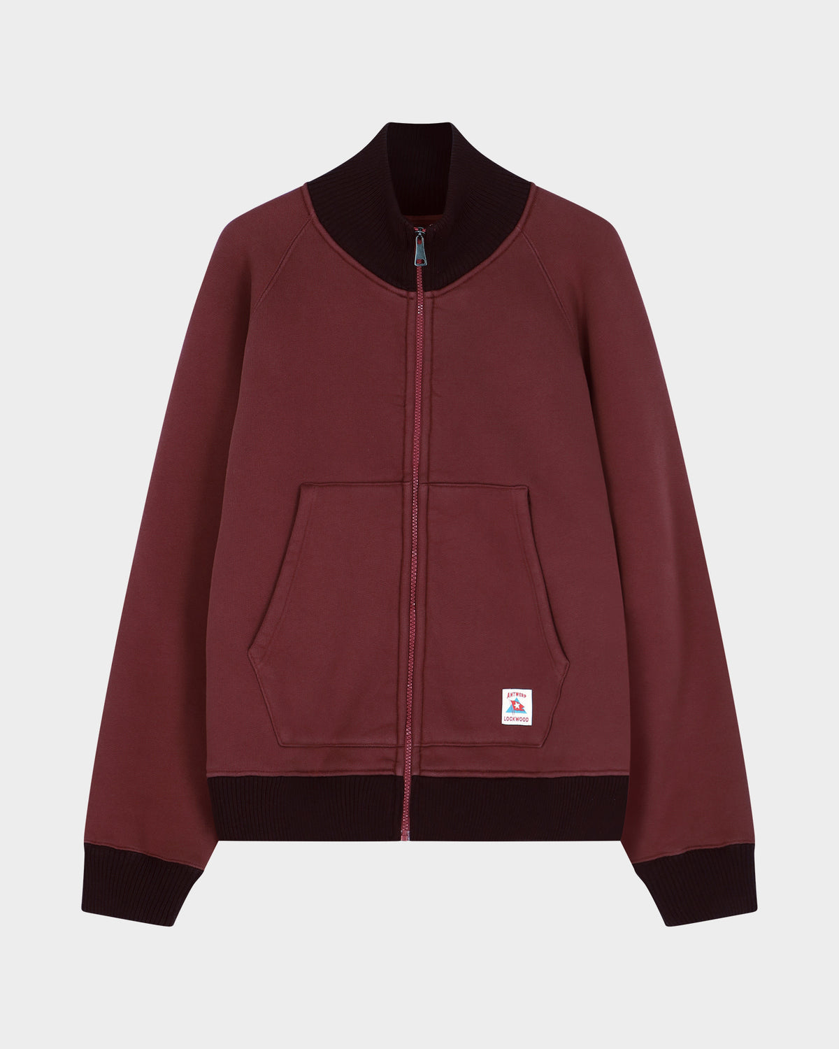 Lockwood Sailing Zip Sweater - Dark Red