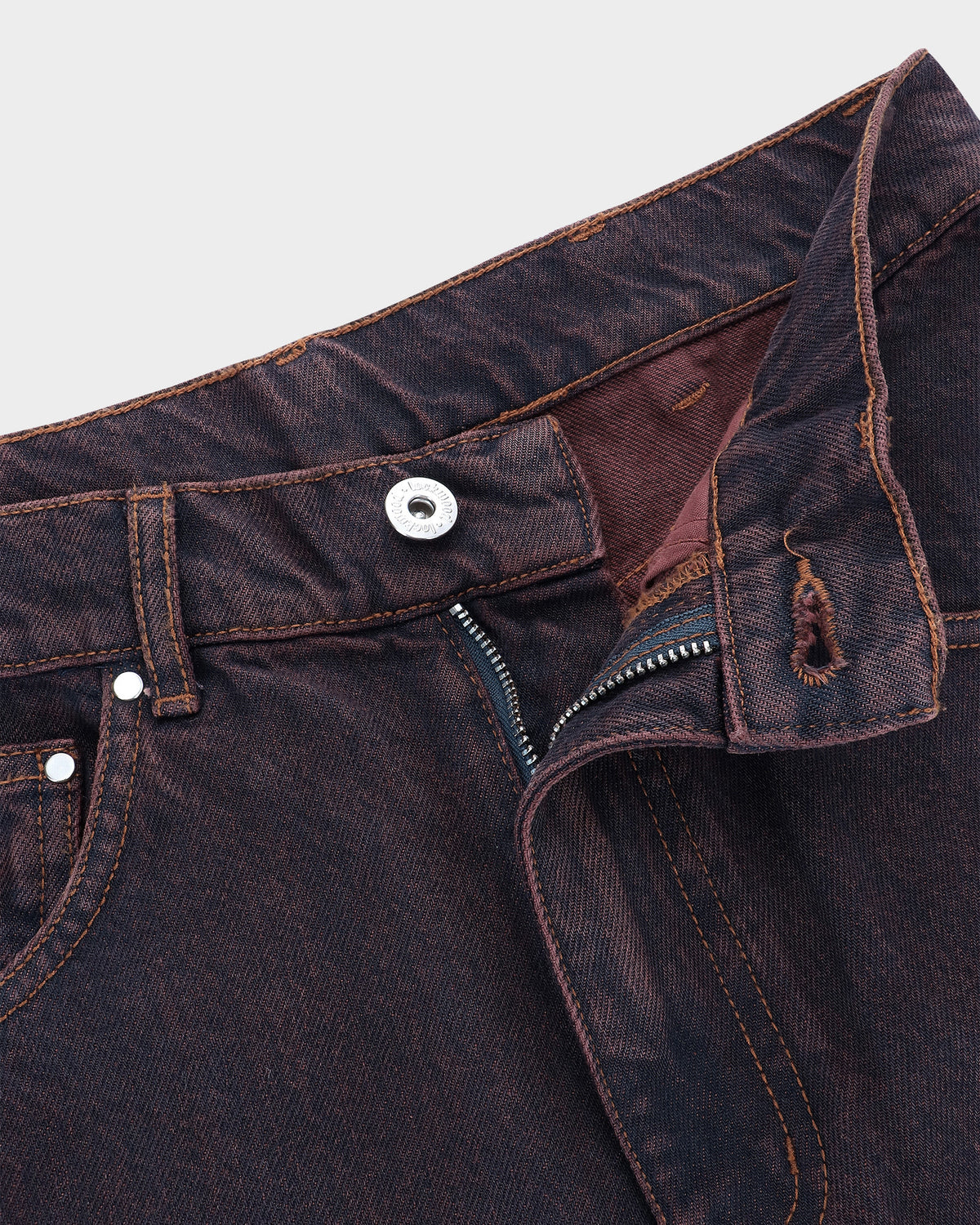 Lockwood Straight Baggy Jeans - Burgundy