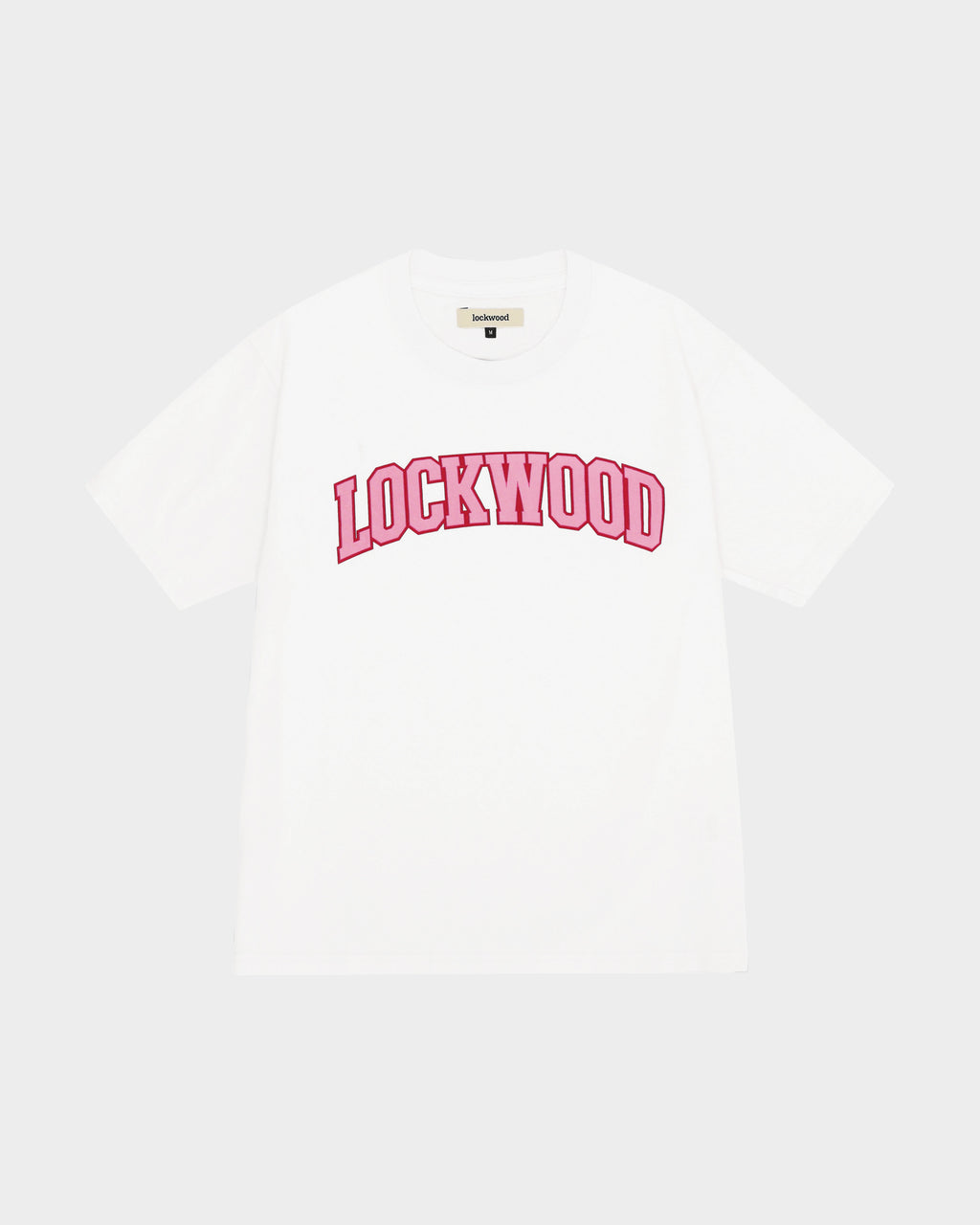 Lockwood Varsity Logo Pink T-Shirt - White