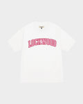 Lockwood Varsity Logo Pink T-Shirt - White