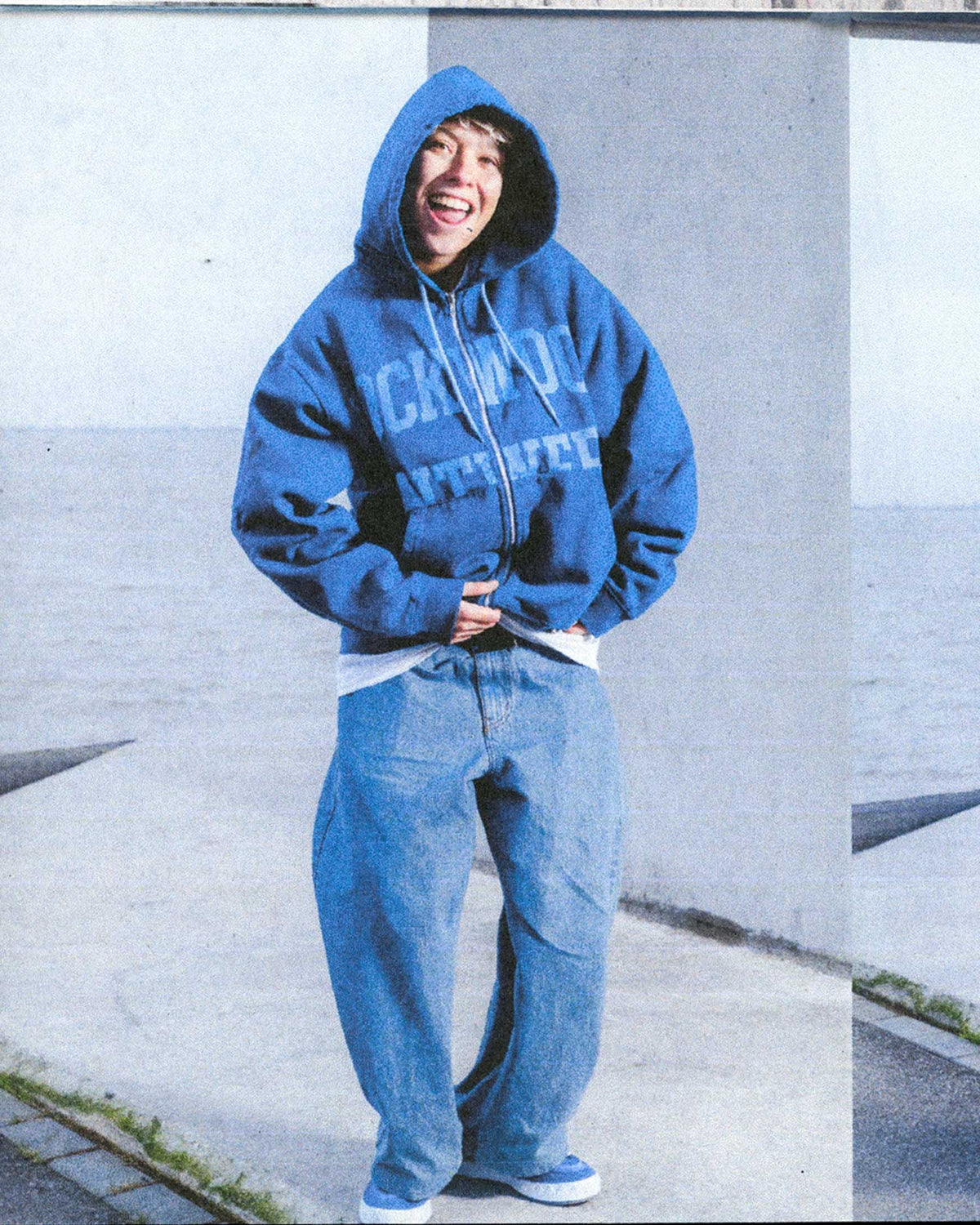 Lockwood Antwerp Zip Hoodie - Navy