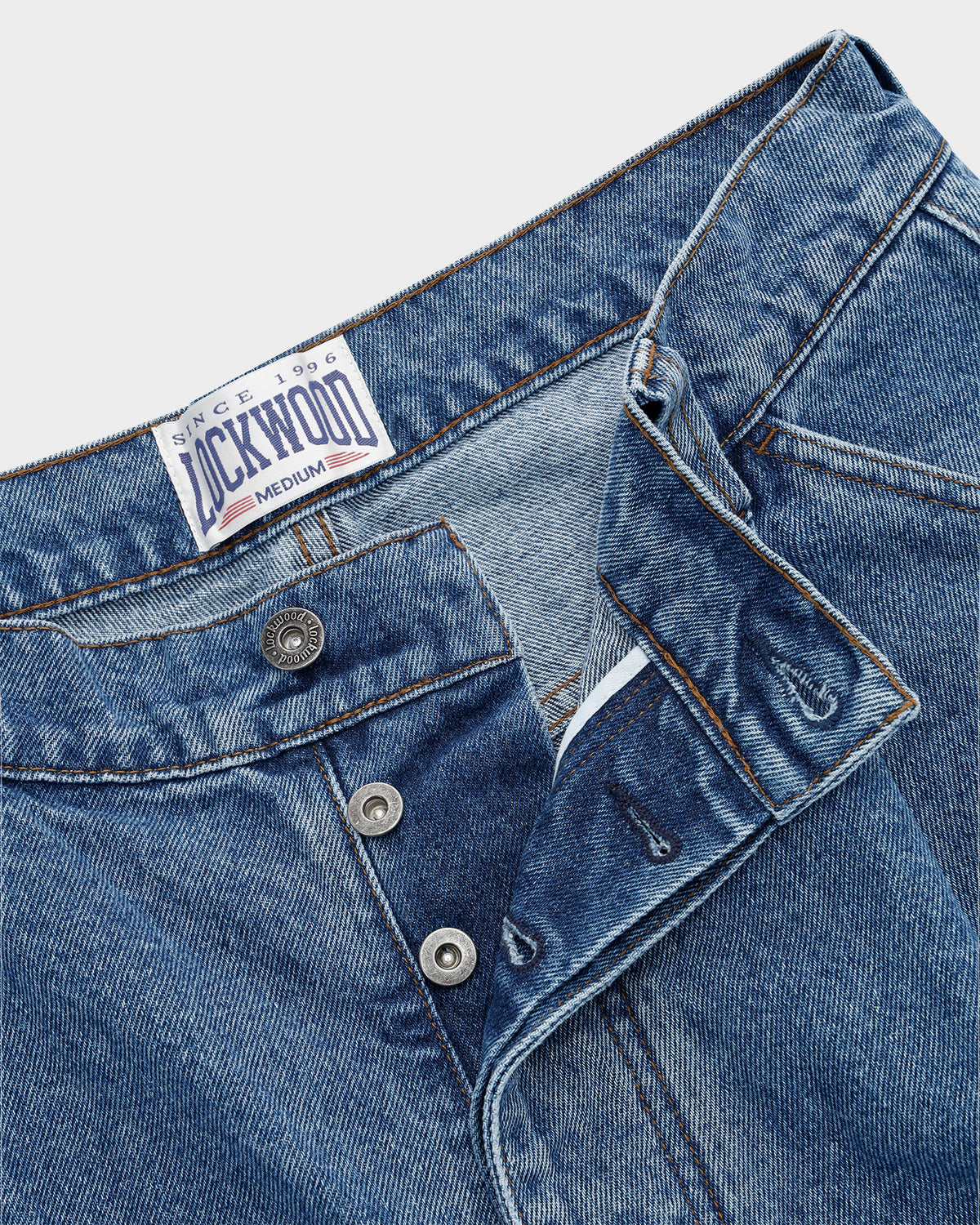 Lockwood Pleated Jeans - Blue Bleached