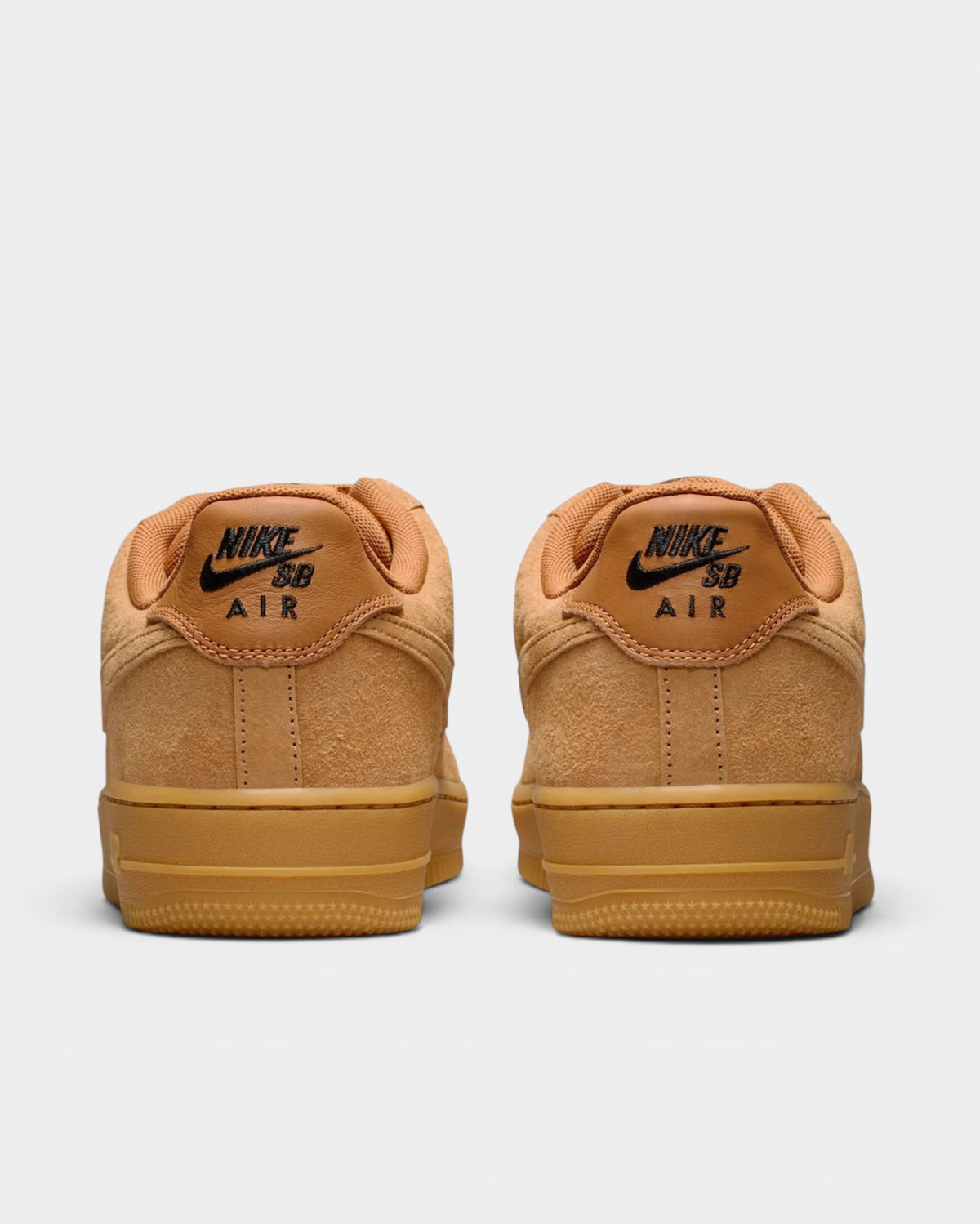 Nike SB Air Force 1 Shoes - Flax/Black/Gum Light Brown