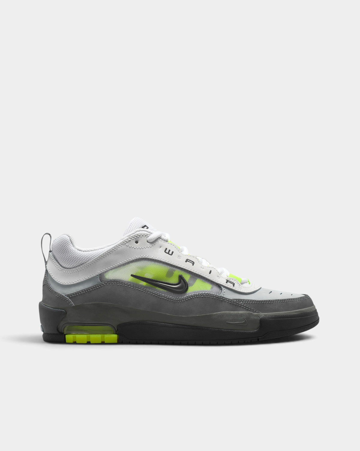 Nike SB Air Max Ishod Shoes - Black / Neon Yellow / Anthracite / Light Graphite