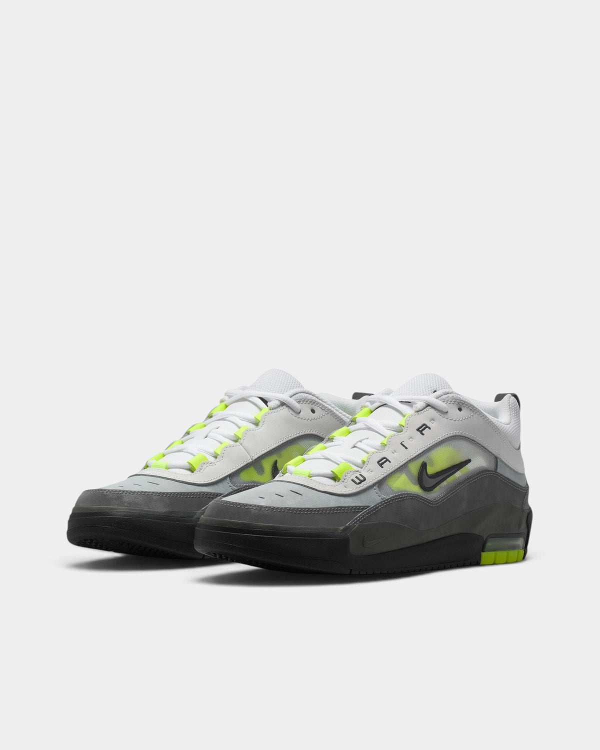 Nike SB Air Max Ishod Shoes - Black / Neon Yellow / Anthracite / Light Graphite