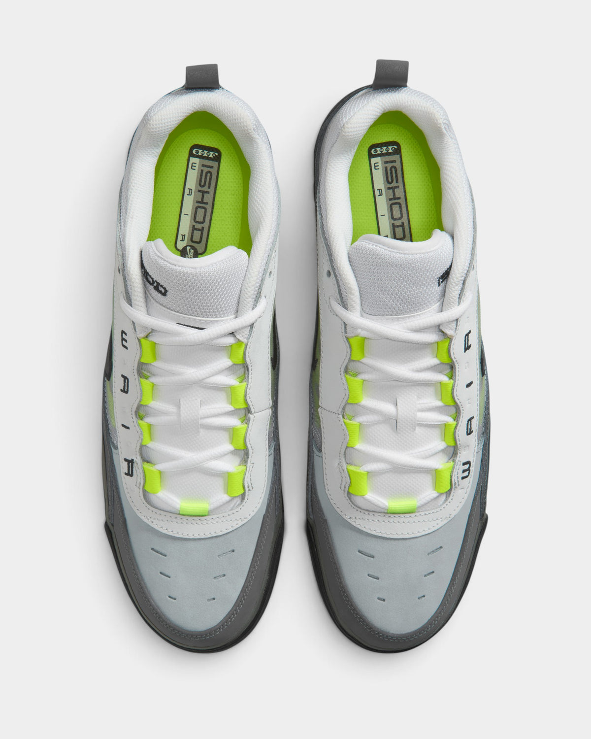 Nike SB Air Max Ishod Shoes - Black / Neon Yellow / Anthracite / Light Graphite