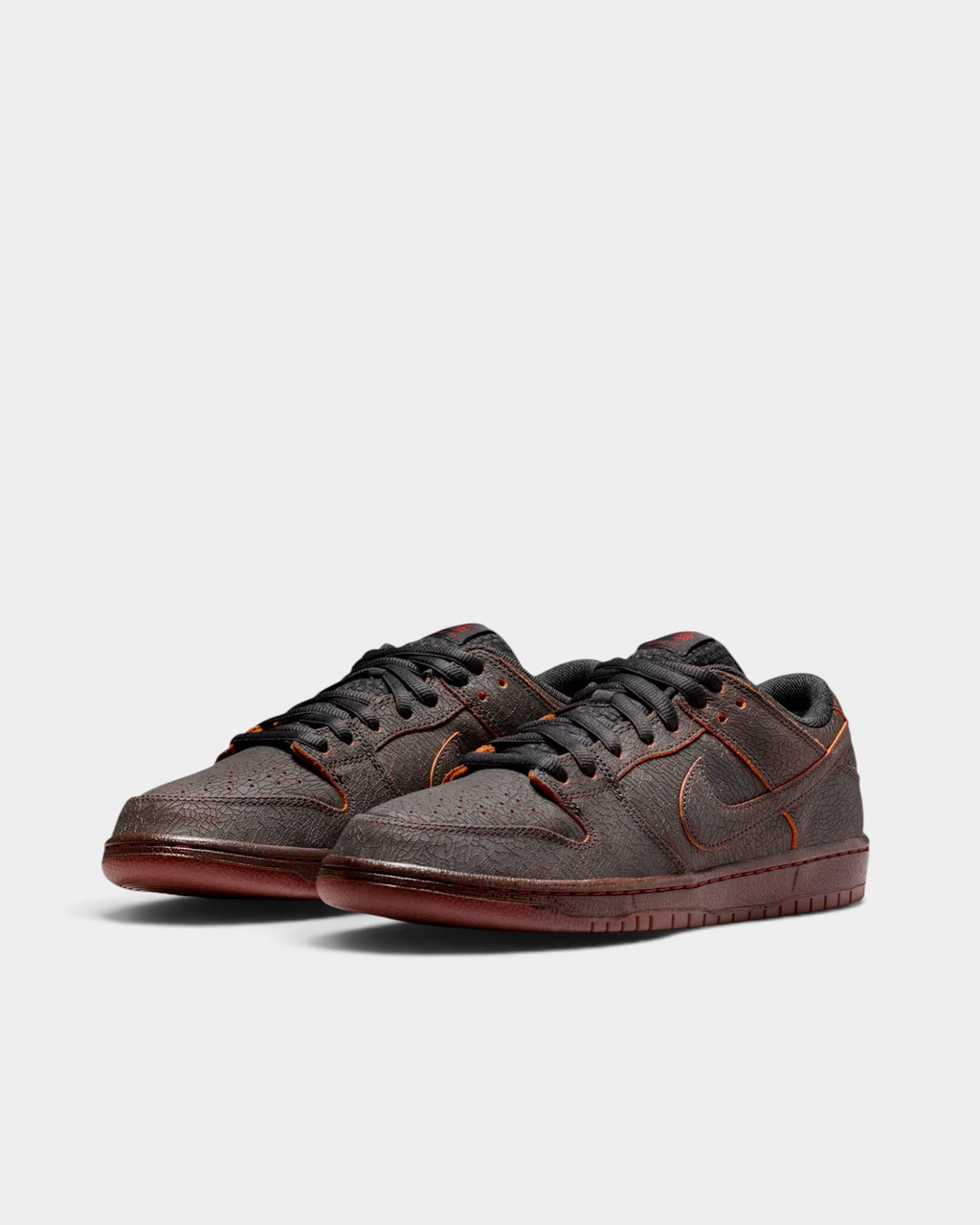 Nike SB Dunk Low Pro Premium Shoes - Dark Smoke Grey / Campfire Orange / Black