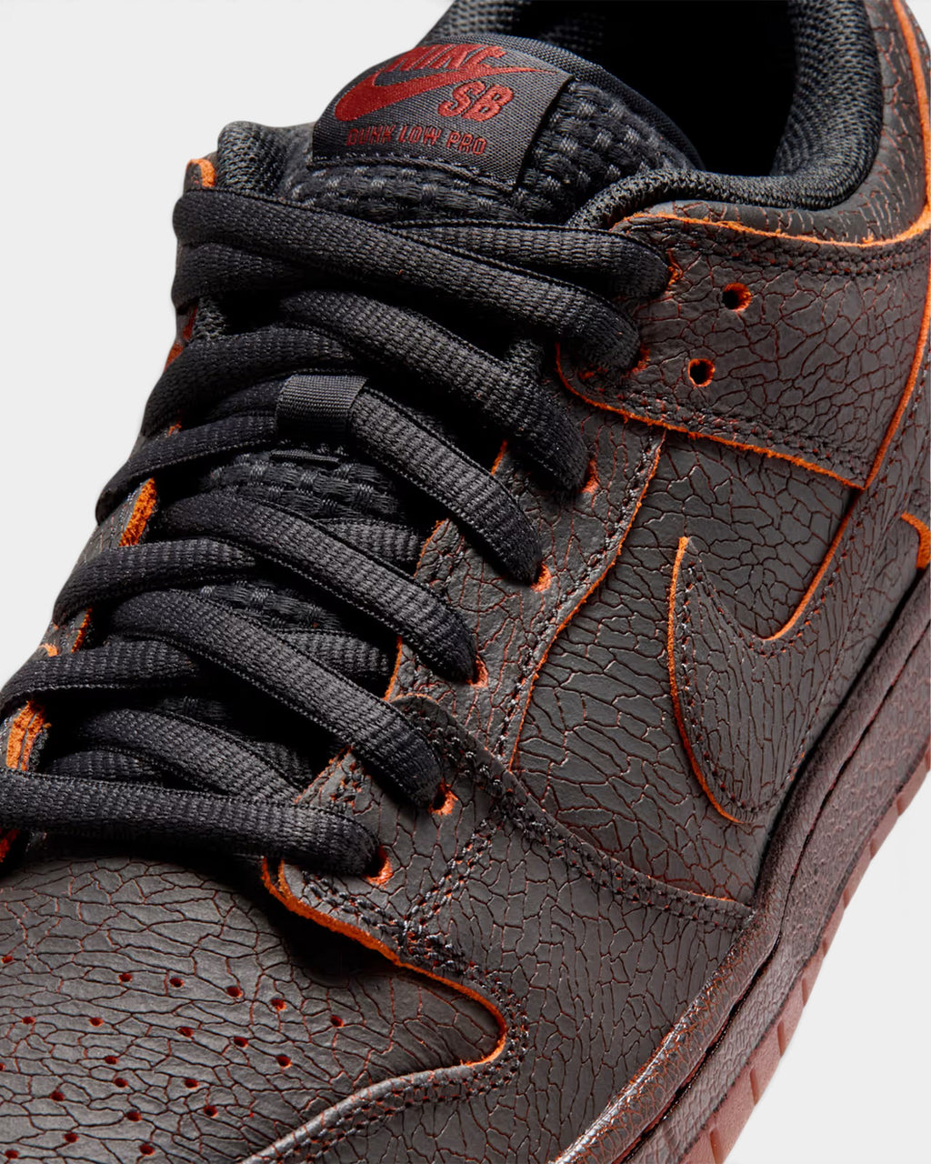 Nike SB Dunk Low Pro Premium Shoes - Dark Smoke Grey / Campfire Orange / Black