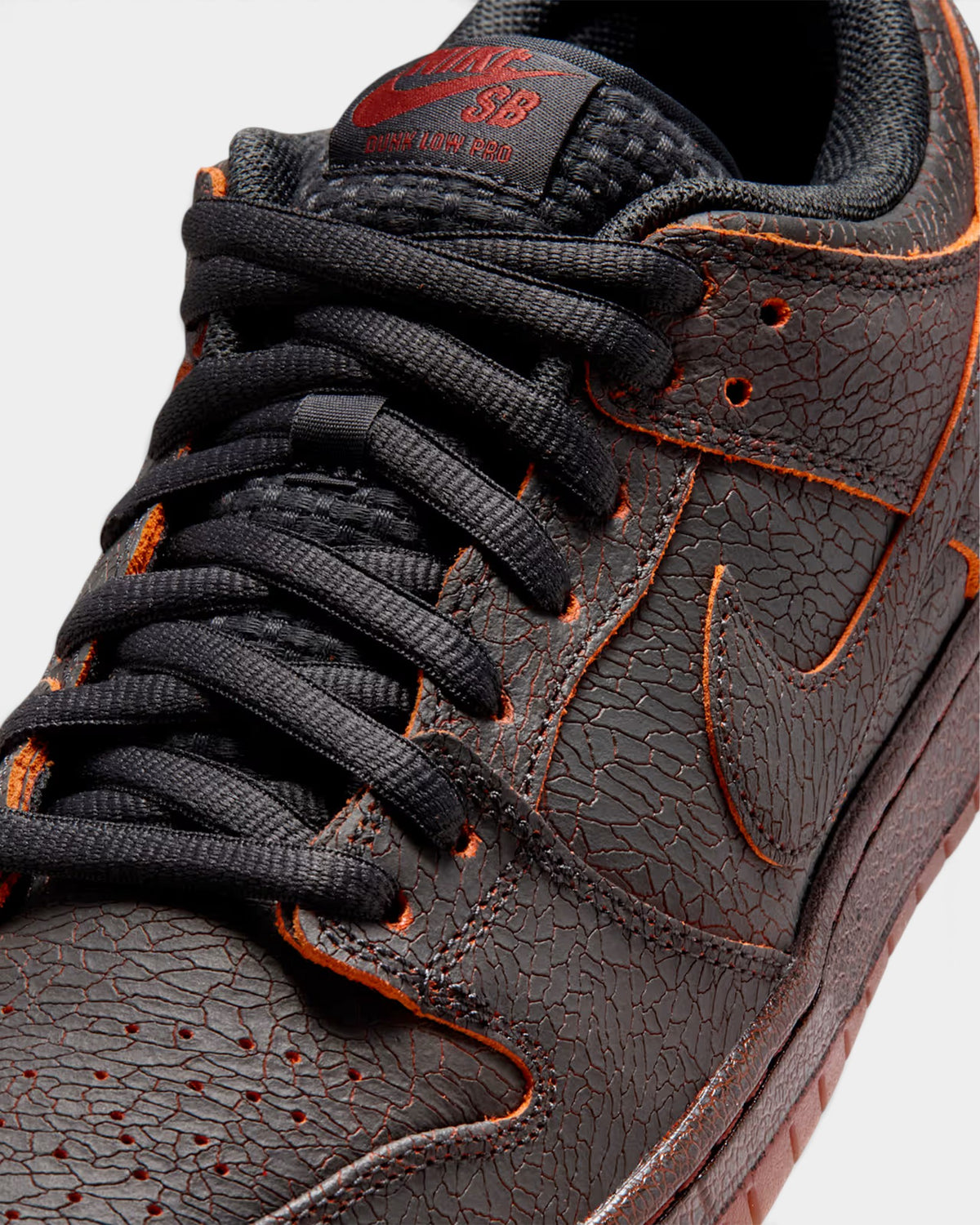 Nike SB Dunk Low Pro Premium Shoes - Dark Smoke Grey / Campfire Orange / Black