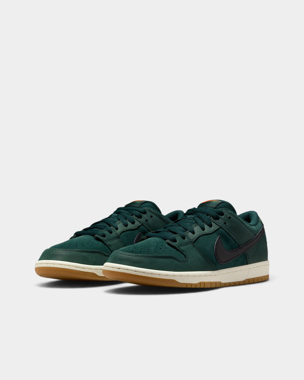 Nike SB Dunk Low Pro Shoes - Deep Fir / Black / Fir / Safety Orange