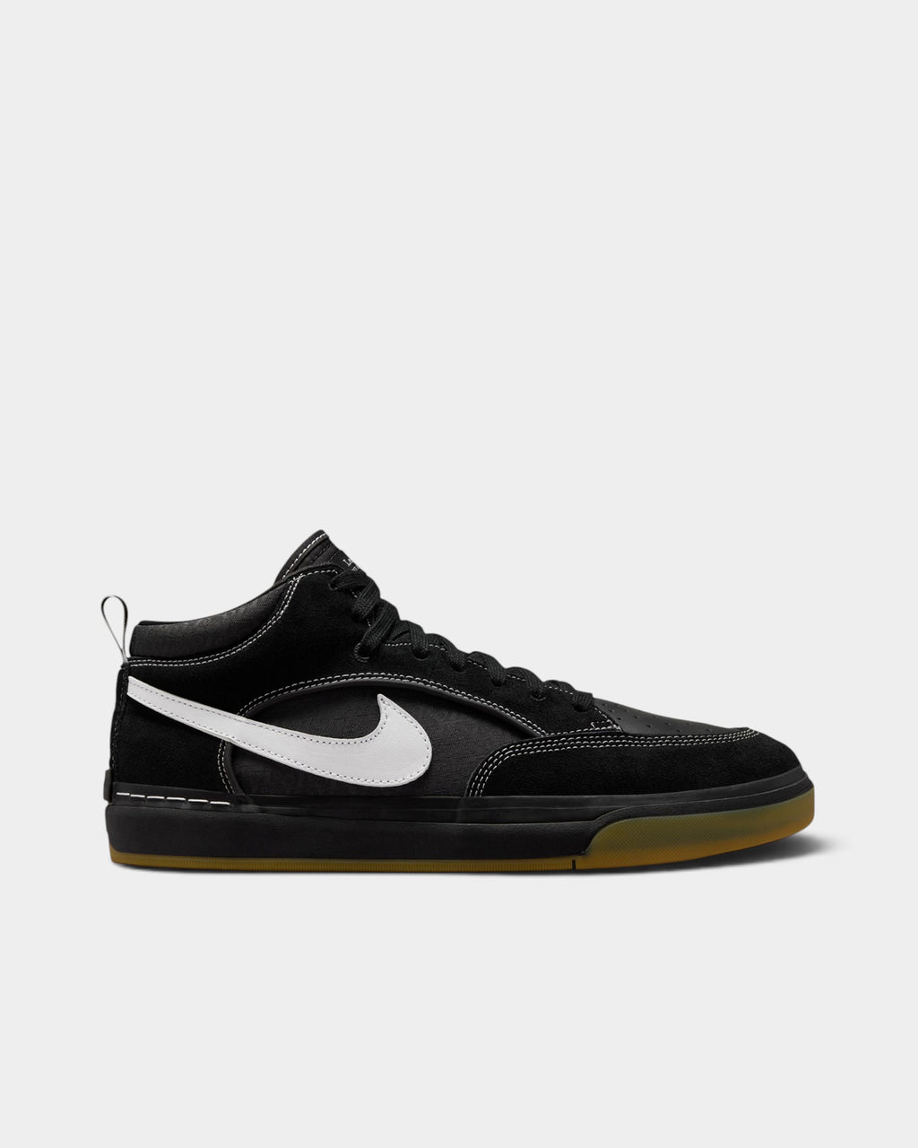 Nike SB React Leo Shoes - Black / White / Gum Light Brown