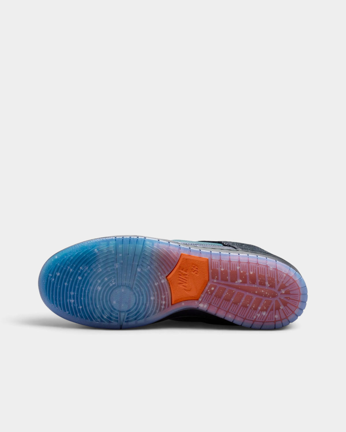 Nike SB x Bluetile Dunk Low Pro Shoes - Black / Marina / White / Campfire Orange
