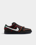 Nike SB x Bronx Girls Skate Dunk Low Pro Shoes - Black / White / Challenge Red / Total Orange