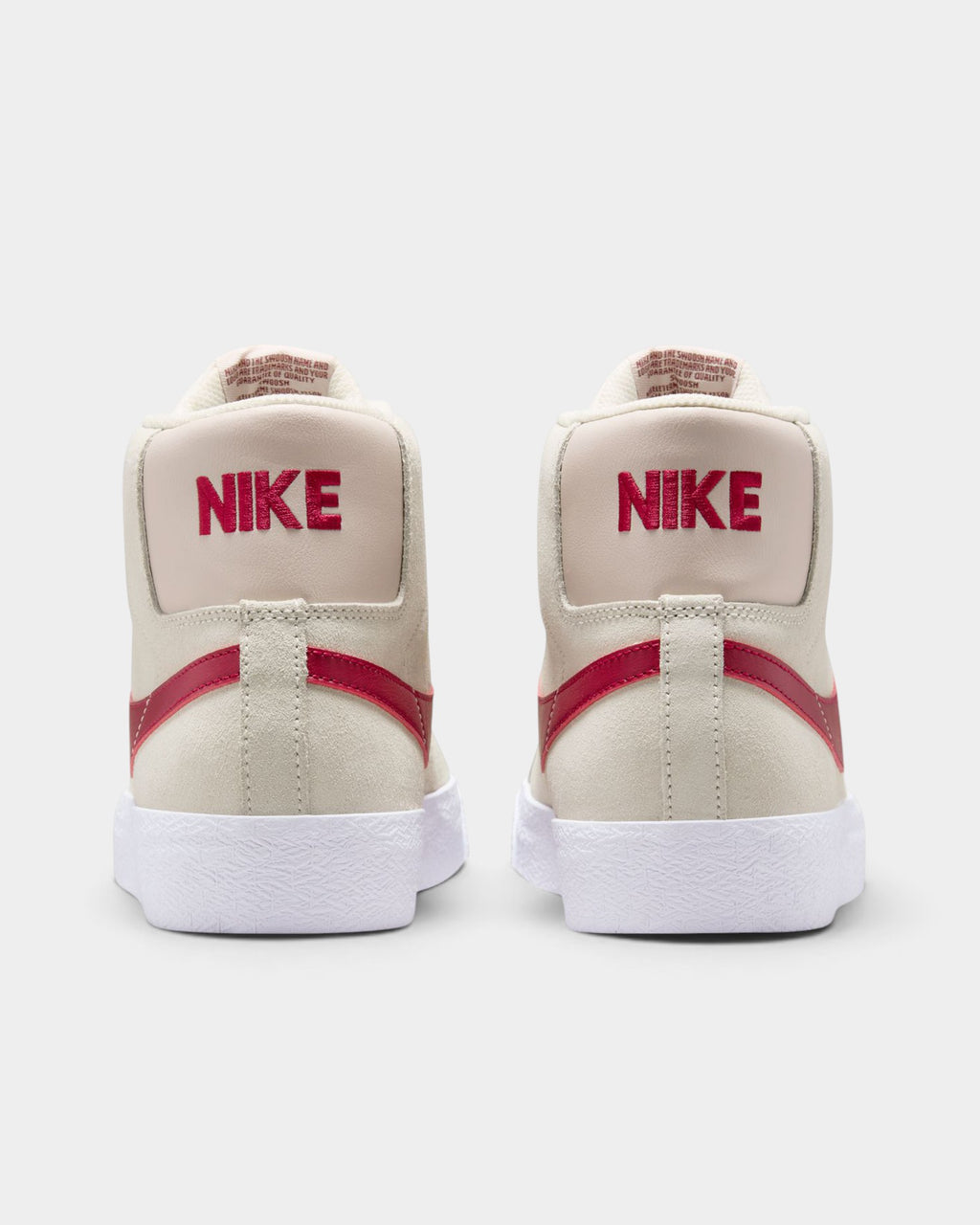 Nike SB Zoom Blazer Mid Shoes - Pale Ivory / Noble Red / Silt Red / White