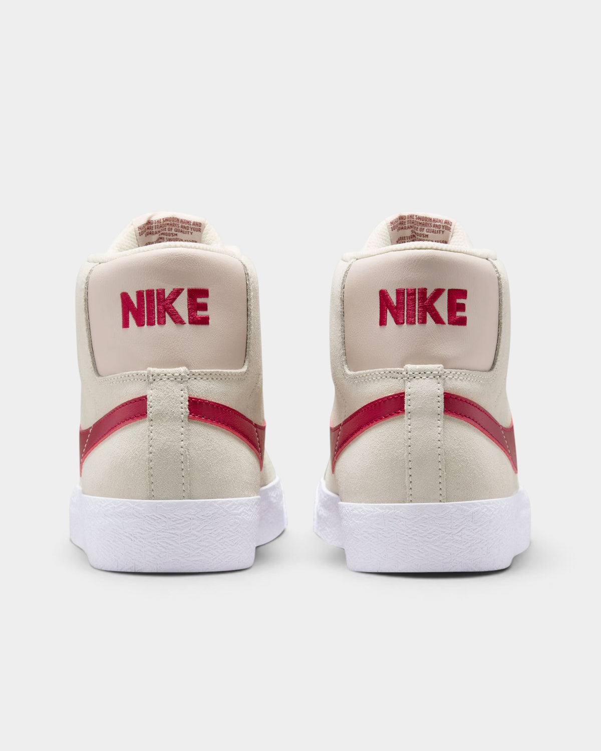Nike SB Zoom Blazer Mid Shoes - Pale Ivory / Noble Red / Silt Red / White