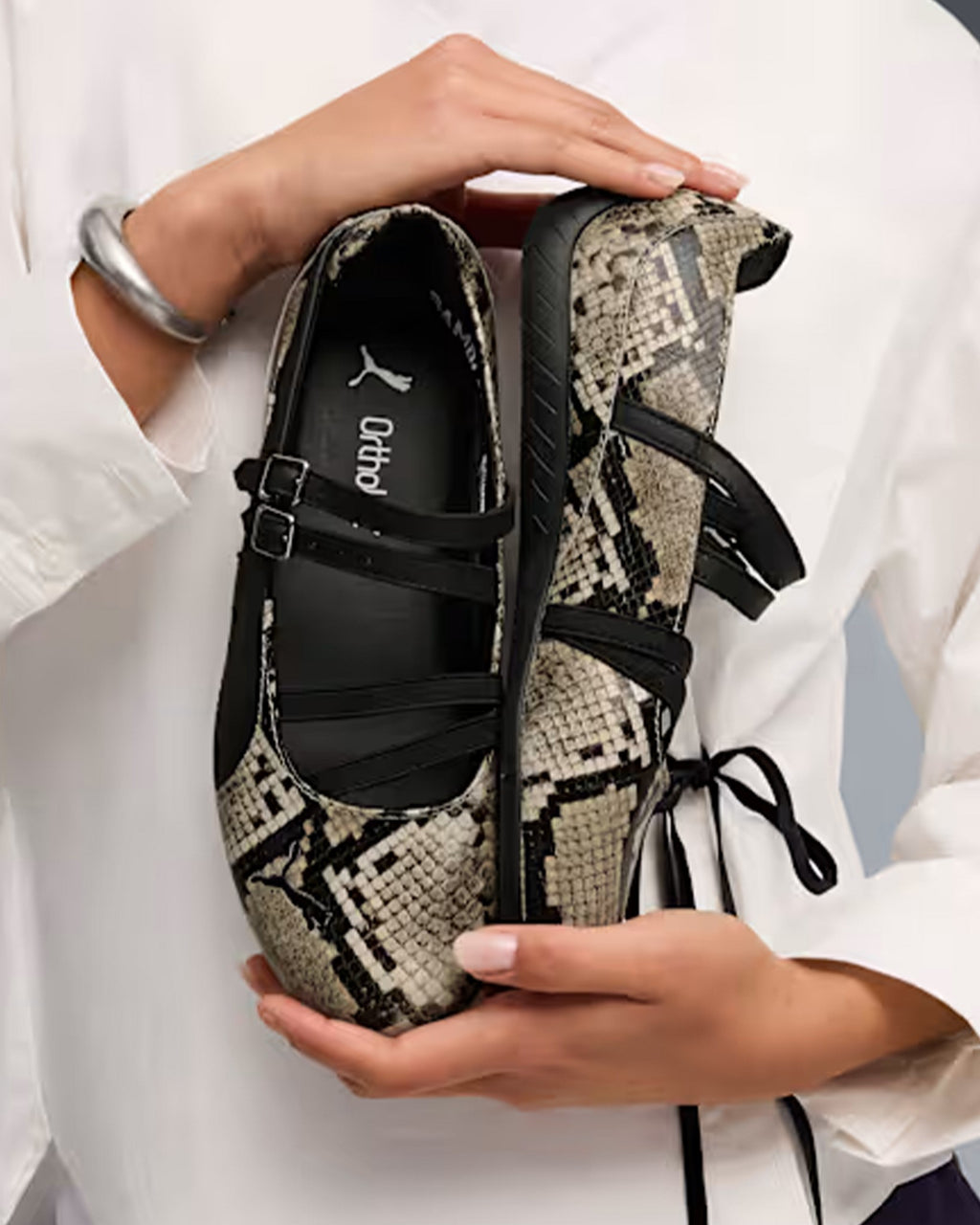Puma Speedcat Ballet Snake Shoes - Puma Black / Vapor Gray