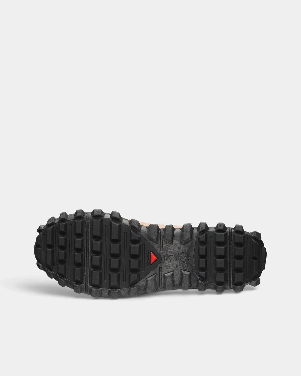 Salomon Snowclog OG Shoes in Safari/Black/Black, the outsole, tread facing the camera