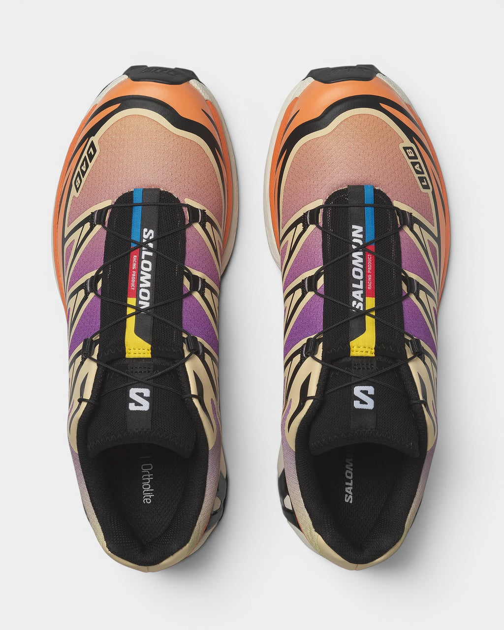 Salomon XT-6 Shoes - Black / Almond Cream / Dragon Fire