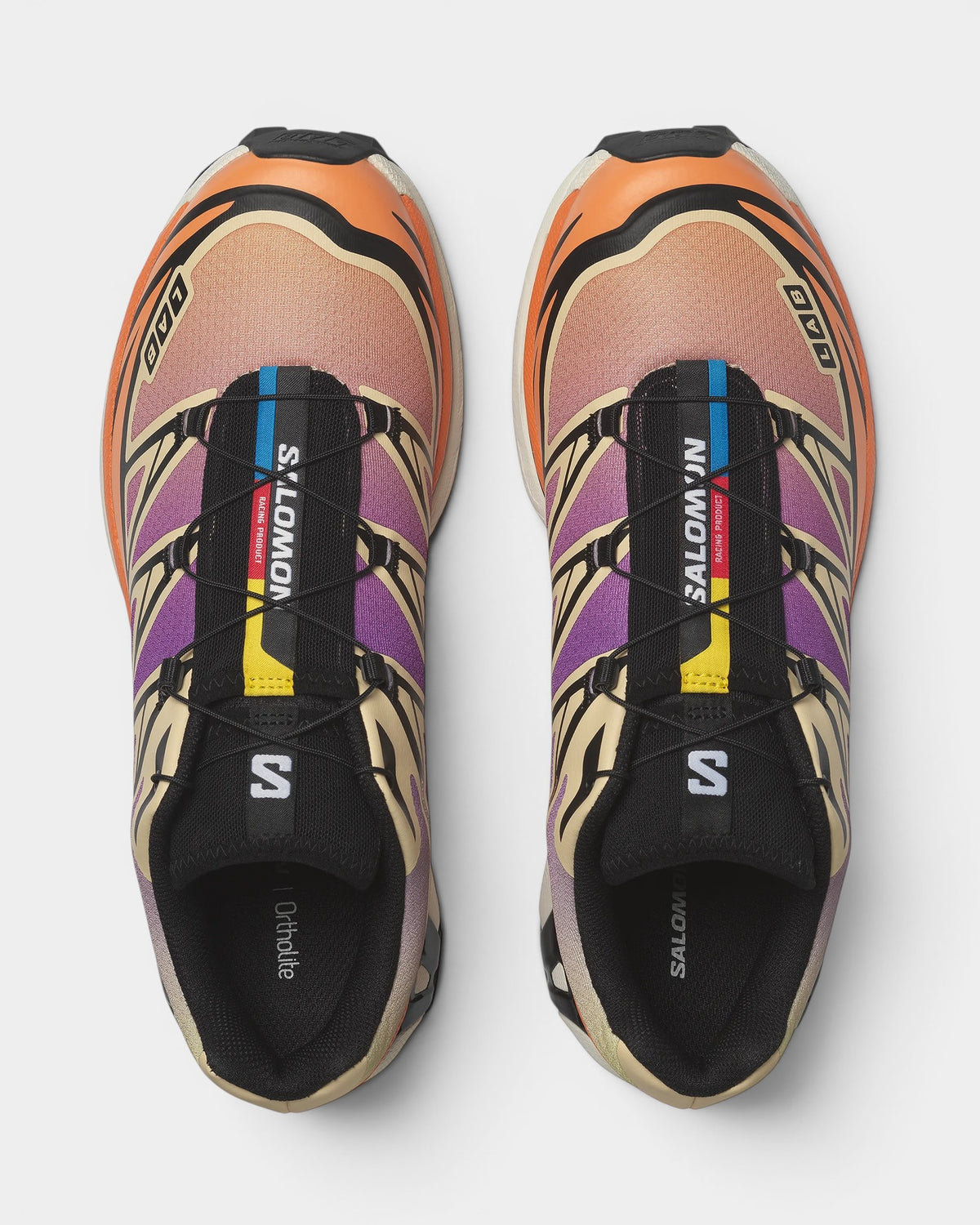 Salomon XT-6 Shoes - Black / Almond Cream / Dragon Fire