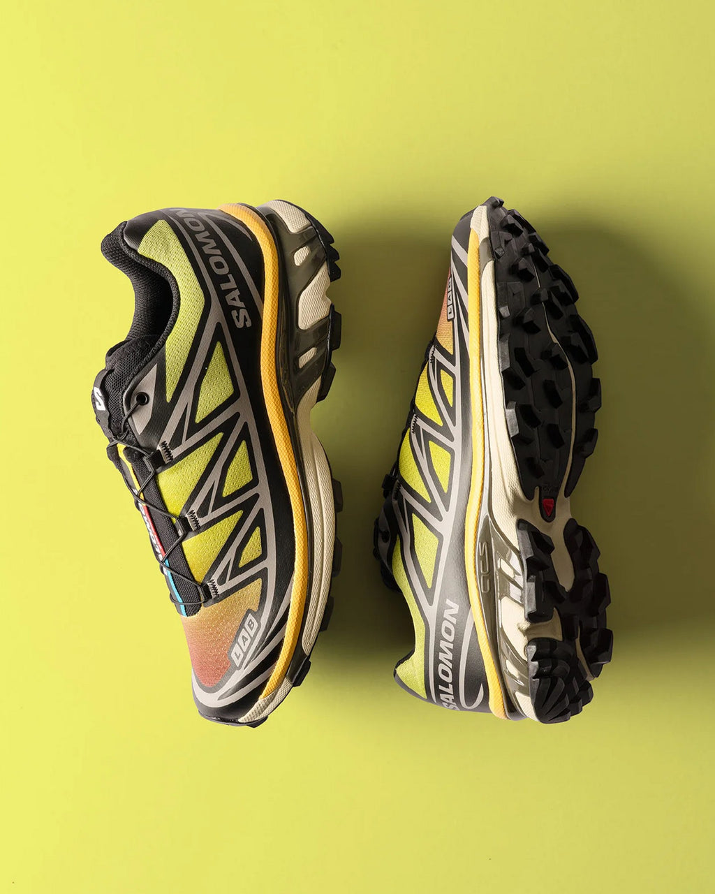 Salomon XT-6 Shoes - Black / Grape Leaf / Beach Ball