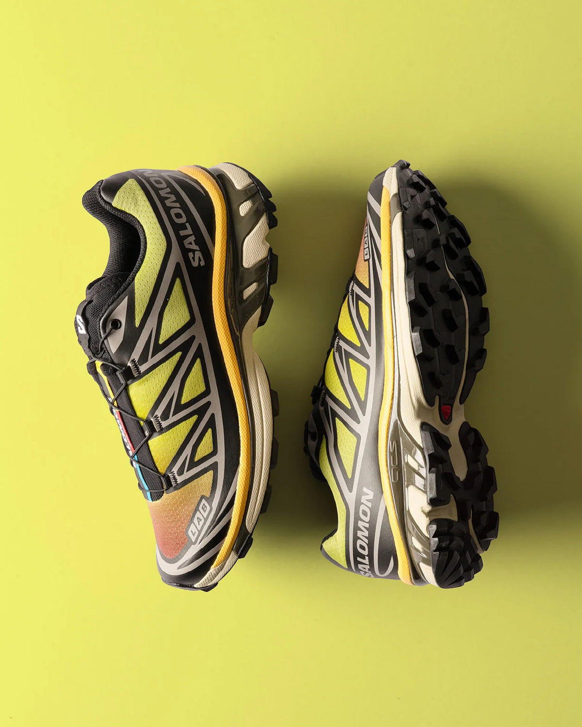 Salomon XT-6 Shoes - Black / Grape Leaf / Beach Ball