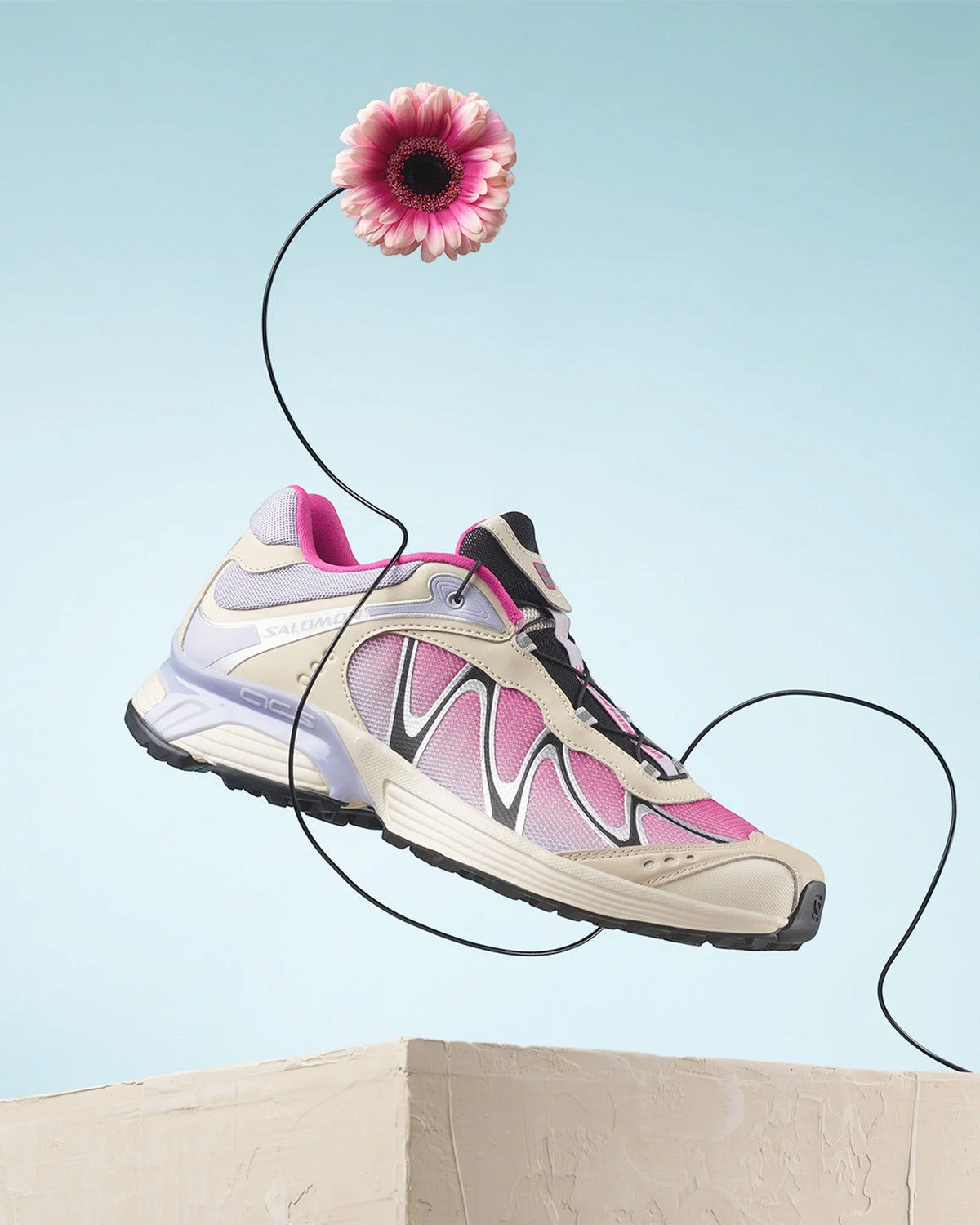 Salomon XT-Whisper Shoes - Rainy Day / Cosmic Sky / Pink Yarrow