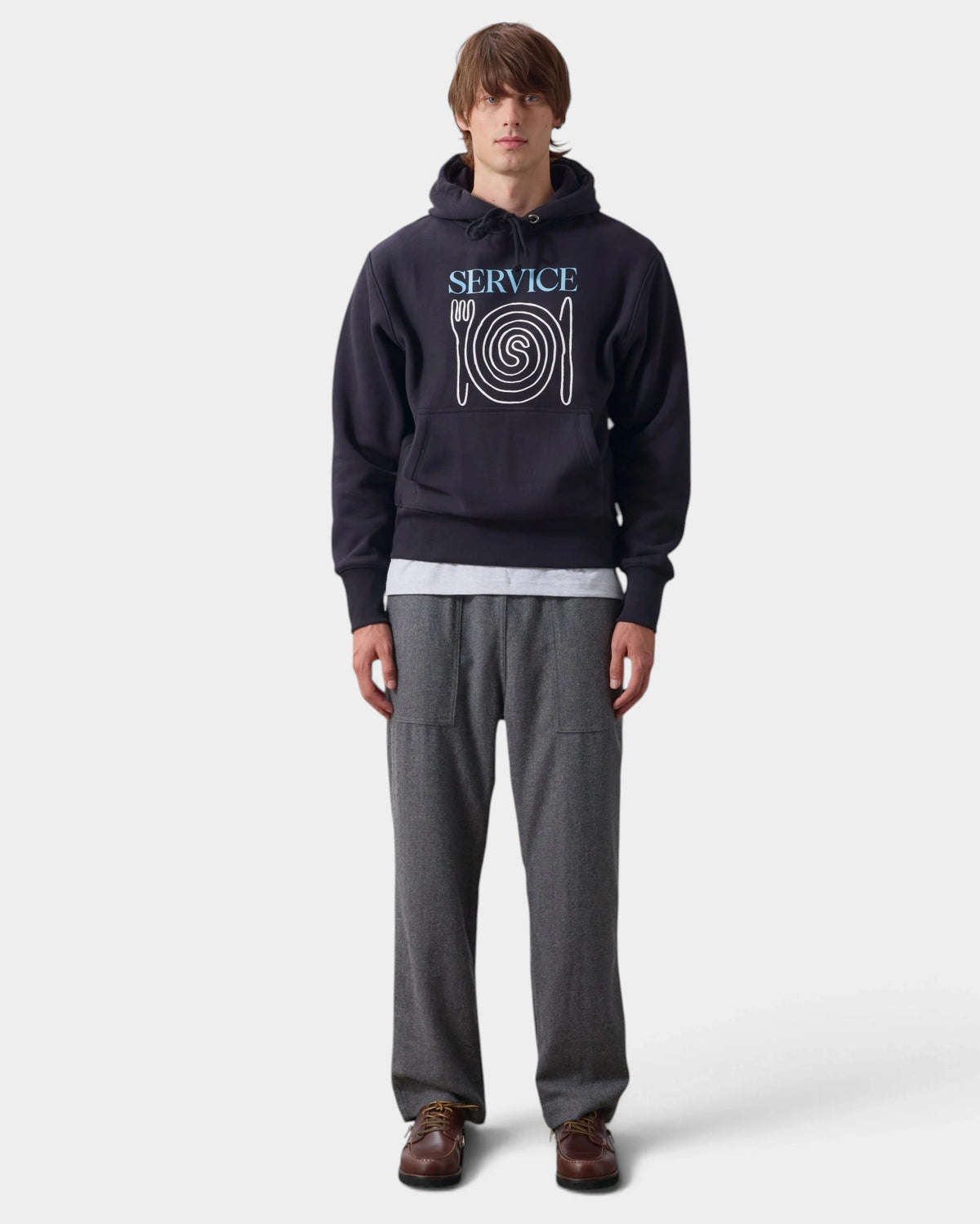 Service Works Flannel Chef Pants - Charcoal