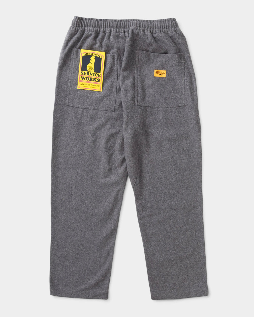 Service Works Flannel Chef Pants - Charcoal